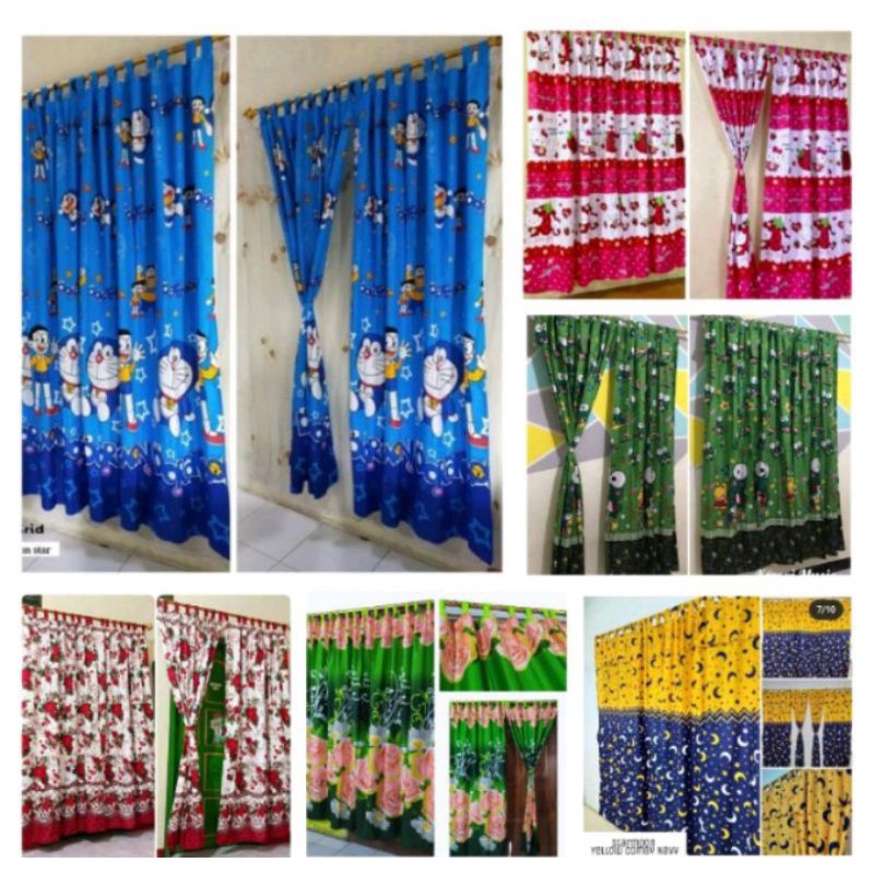 Gorden Pintu Karakter Murah Gorden Ruang Tamu Hordeng Kamar Karakter
