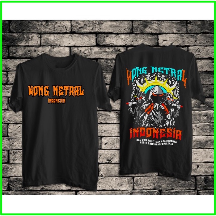 Jual Cod Se Nusantara Kaos Wong Netral Indonesia Lebih Baik Berteman