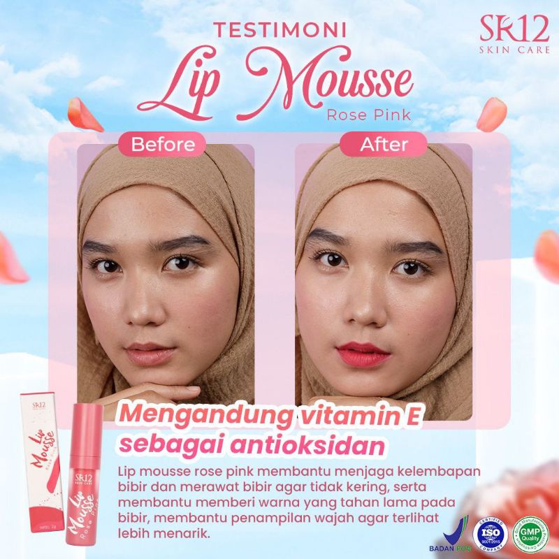 Lipstik SR12 | Lip Cream SR12 | Lip Matte Cream SR12 | Lip Mousse Cream SR12 | Kosmetik Bibir | Pelembab Bibir SR12 Skincare