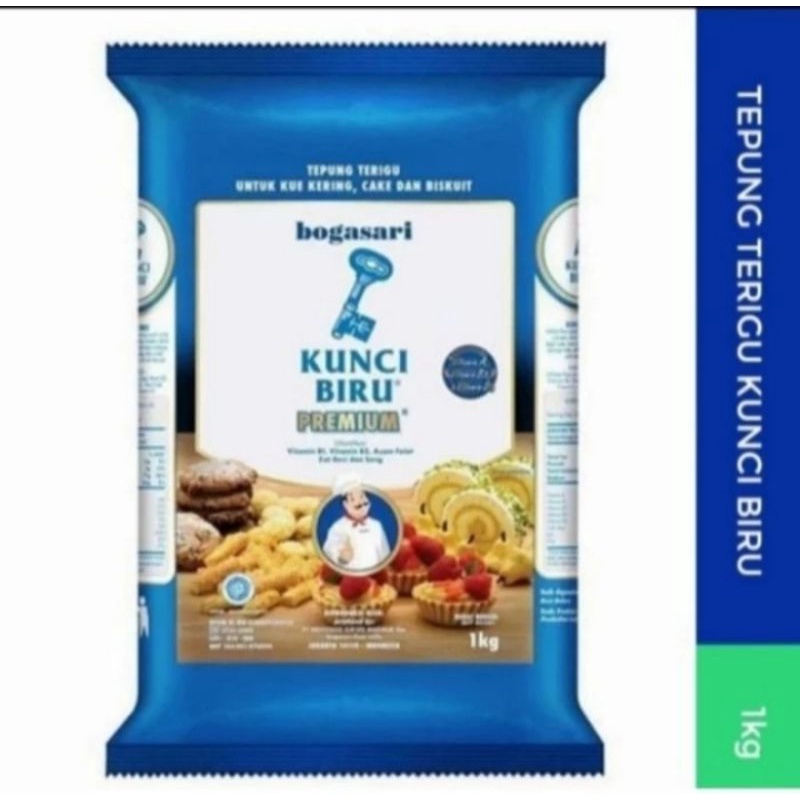 

Tepung terigu protein rendah Kunci Biru