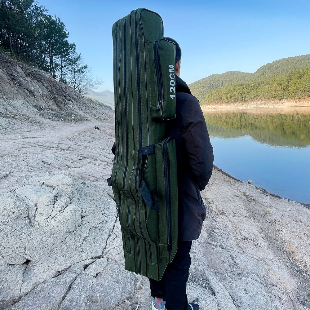 GHOTDA TAS PANCING 3 LAYER TAS MANCING JORAN LIPAT 3 LAYER 120CM FISHNG BAG