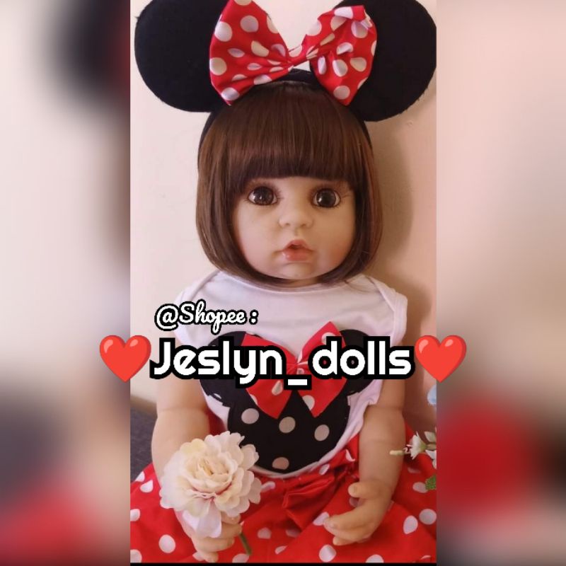 READY Reborn doll 55CM full body soft silicone reborn toddler girl doll Reborn Baby Doll golden hair
