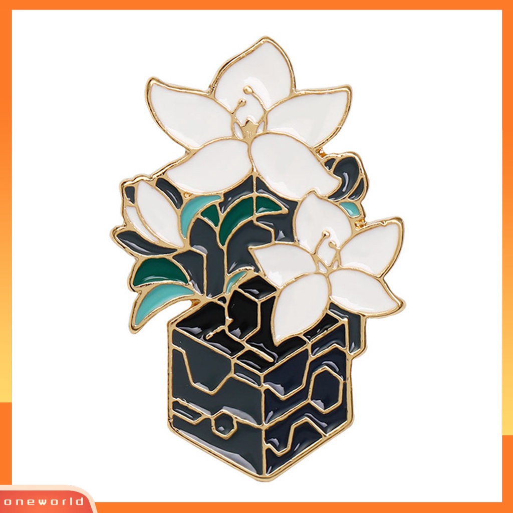 [WONE] Ladies Bros Mawar Mengenang Perhiasan Kartun Dicat Bros Lencana Feminisme Perhiasan Hadiah