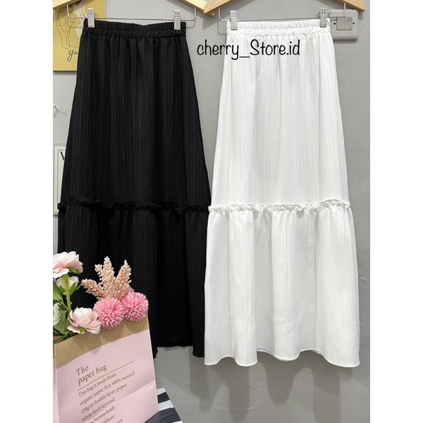 Cherry_ Skirt Korean Style / Rok Wanita ladycrush / Rok Panjang