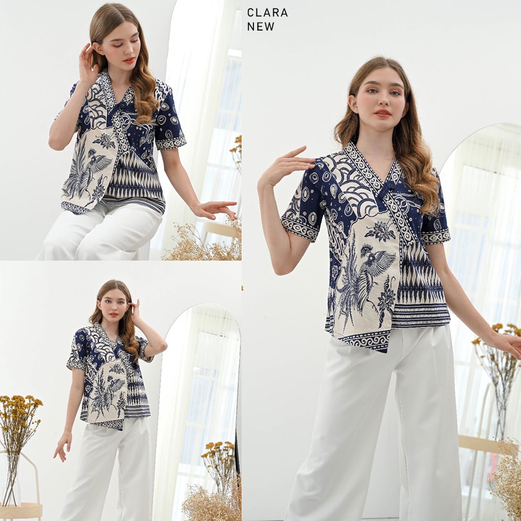 CLARA TOP STANDAR / JUMBO - Atasan Batik Wanita Blouse Wanita