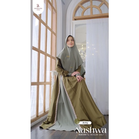 NASHWA ORI BY MOSLEM DAILY //  NASHWA REBORN SET KHIMAR