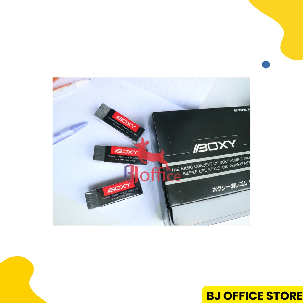 

Penghapus Pensil Boxy Hitam Besar & Kecil