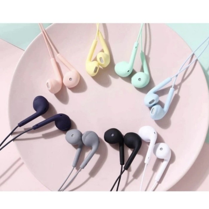 Headset U19 MACARON Handsfree Earphone Hifi Stereo Extra Bass Murah