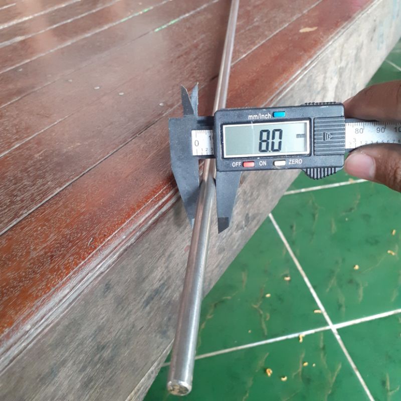 As stenlis 8 mm panjang 100 cm As stainless steel