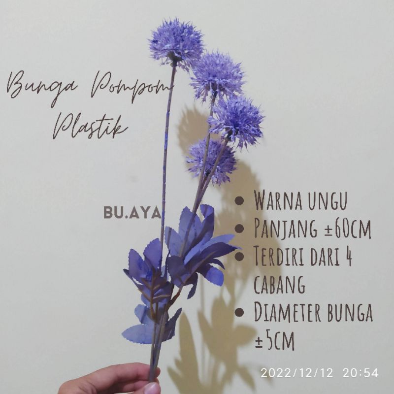 Bunga Pompom Bunga Dandelion Artifisial