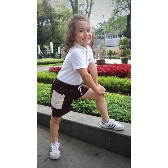 LITTLE CARACAL RYU POLO SHIRT ATASAN POLO ANAK BAJU ATASAN ANAK SHORT PANT CELANA PENDEK ANAK 1 - 6 TAHUN