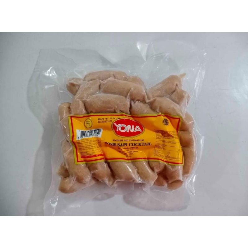 

sosis sapi cocktail yona 500 gram