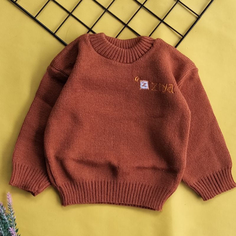 sweater rajut bayi 3-12 bulan ziya