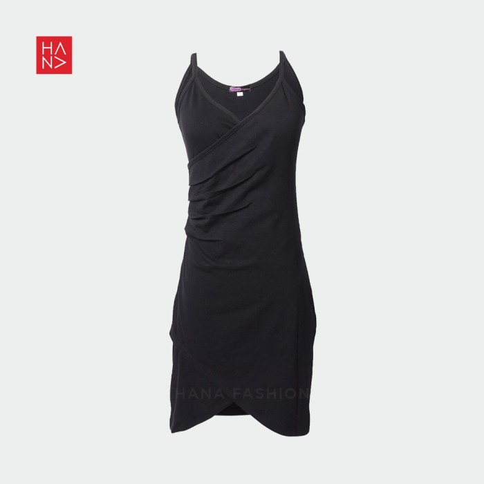 Evalia Mini Dress / Dress Wanita - Black, S