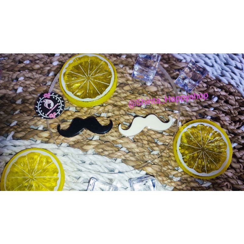 SHS Hiasan Bento Kumis cocok dipasangkan dengan Foodpick kacamata, foodpicks, food picks