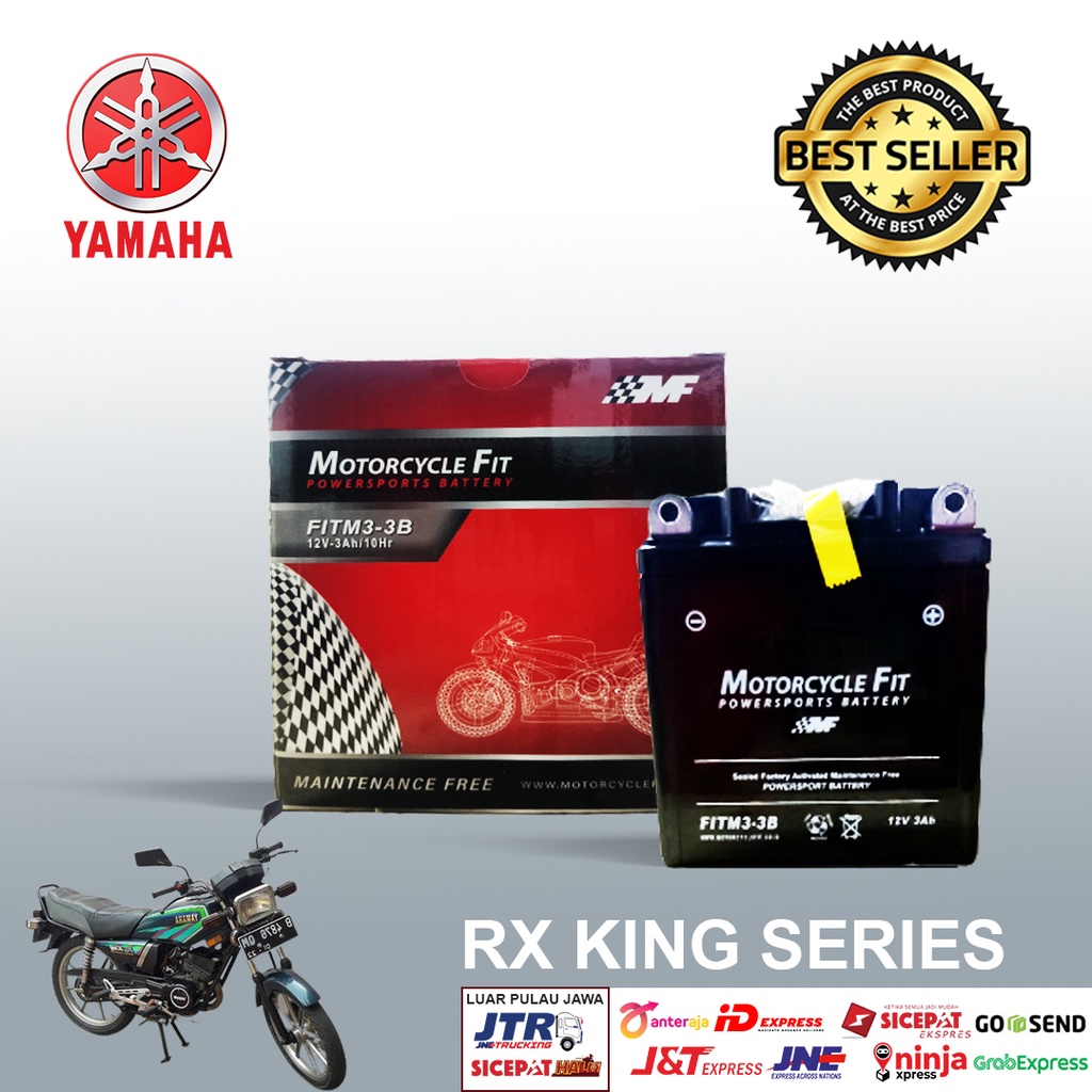 Aki Motor Yamaha RX King Series Accu Motor MF GM3-3B Aki MF FITM3-3B