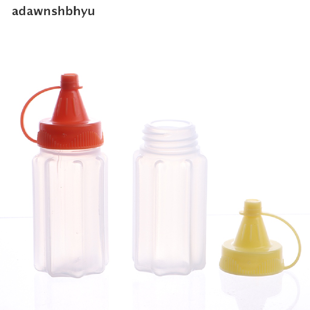 Adawnshbhyu 1Set Botol Bumbu Botol Saos Mini Kotak Bumbu Spice Jar Sauce SqueezeBottle ID