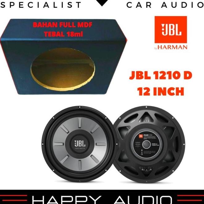 Paket Audio Mobil Subwoofer Jbl Stage 1210D 12 Inch Plus Box Subwoofer