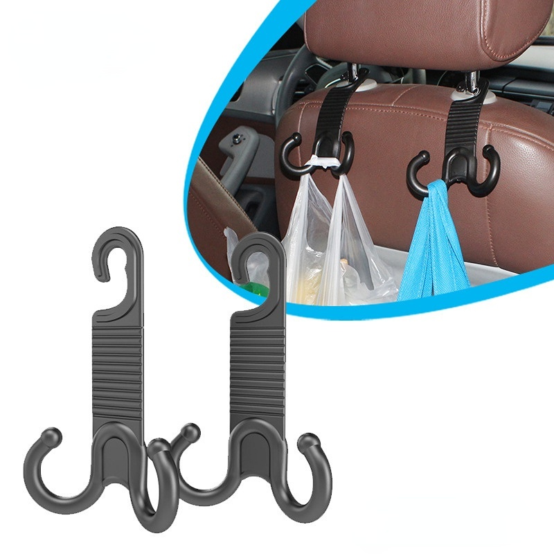 Universal Untuk Tas Handbag Pakaian Jas Belanjaan Tas Sandaran Kepala Jok Mobil Kait Penyimpanan Organizer Interior Otomotif Banyak Gaya Car Vehicle Back Seat Holder Organizer