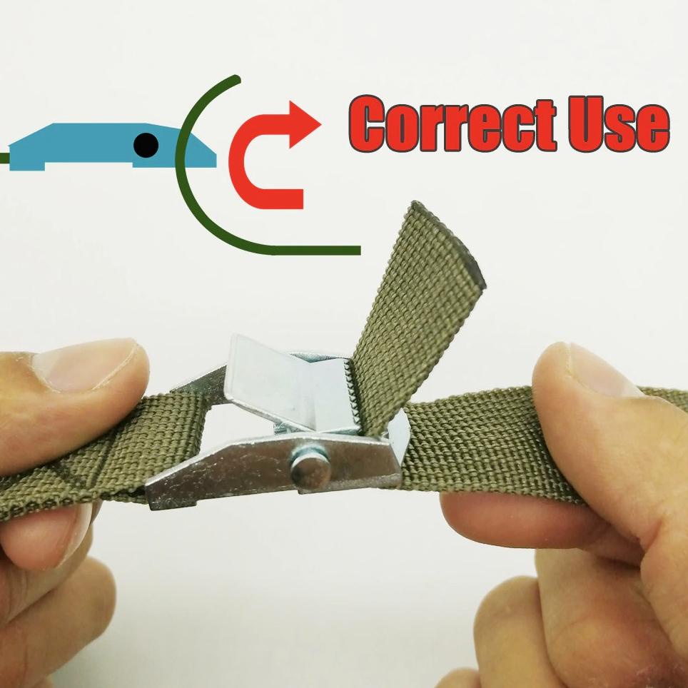 ❤ MBOISGET -Tali Strap Pengikat Barang Tie Down Cargo Belt Rope 2 Meter x 2.5 cm Motor mobil sepeda 