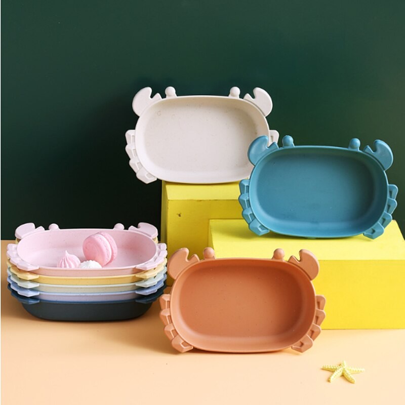 【GOGOMART】Piring Makan Anak Lucu - Karakter Kepiting