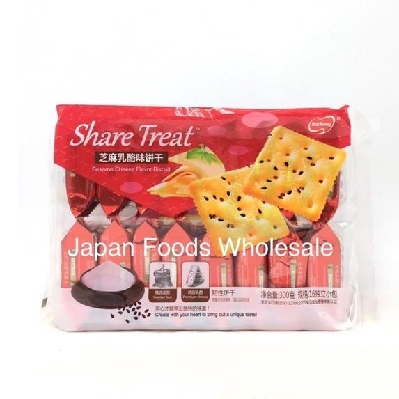 

Bairong Share Treat Sesame Cheese Flavor Biscuit / Cemilan Impor Best Seller