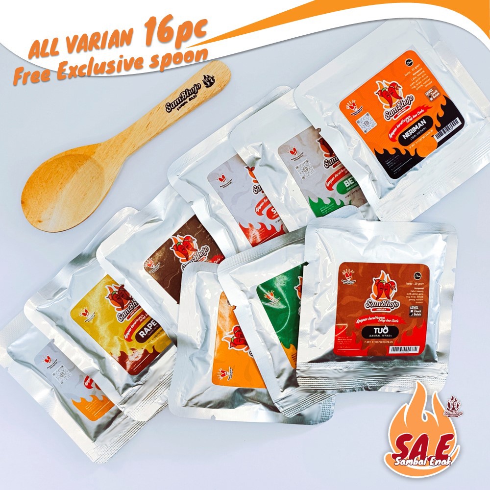 

Sambal Enak, SamBhojo ALL VARIAN 18pc Gratis Sendok Exclusive