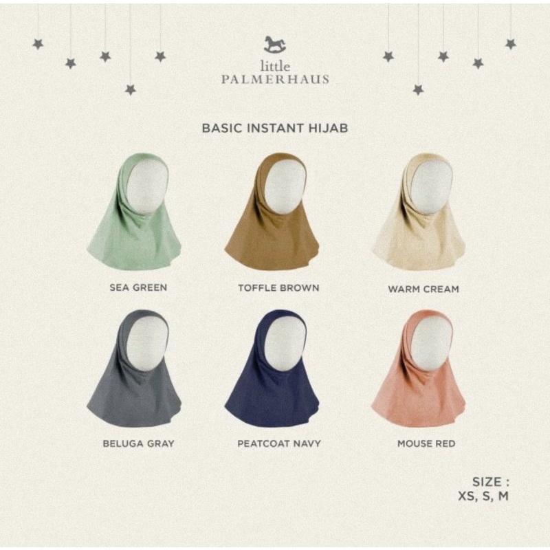 Little Palmerhaus Basic Instant Hijab - Hijab Bayi &amp; Anak
