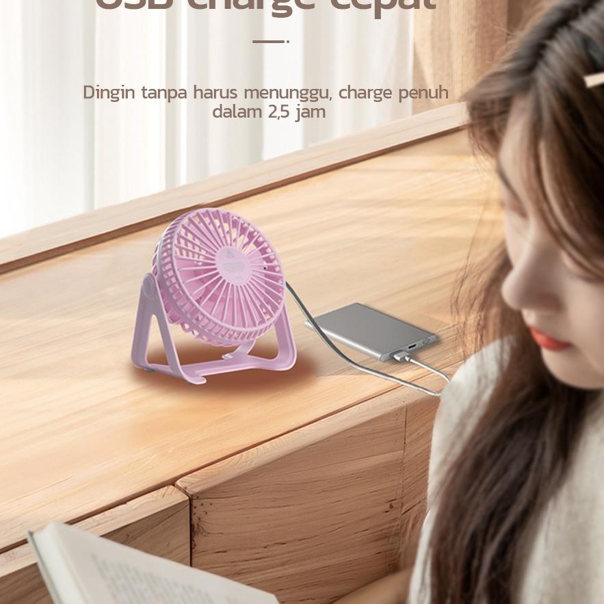 Kadonio Kipas Mini USB untuk kipas angin meja keeja kipas angin kecil pelajar asrama camping outdoor