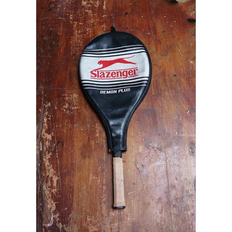 Raket Tenis Lapang Kayu Lama/Raket Tennis Slazenger Demon Plus