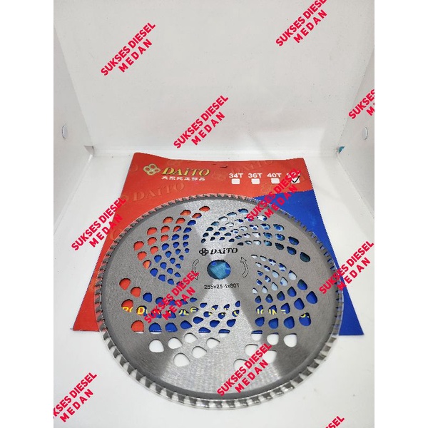 Pisau Bulat 80T 80 Mata Intan Mesin Potong Rumput Merek Daito