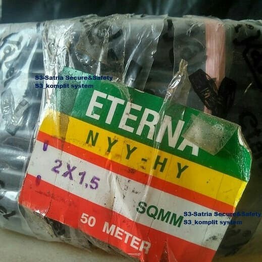 Nyy-Hy 2X1,5 Eterna Serabut Kabel Eterna Serabut 2X1,5 @50M Satu Roll