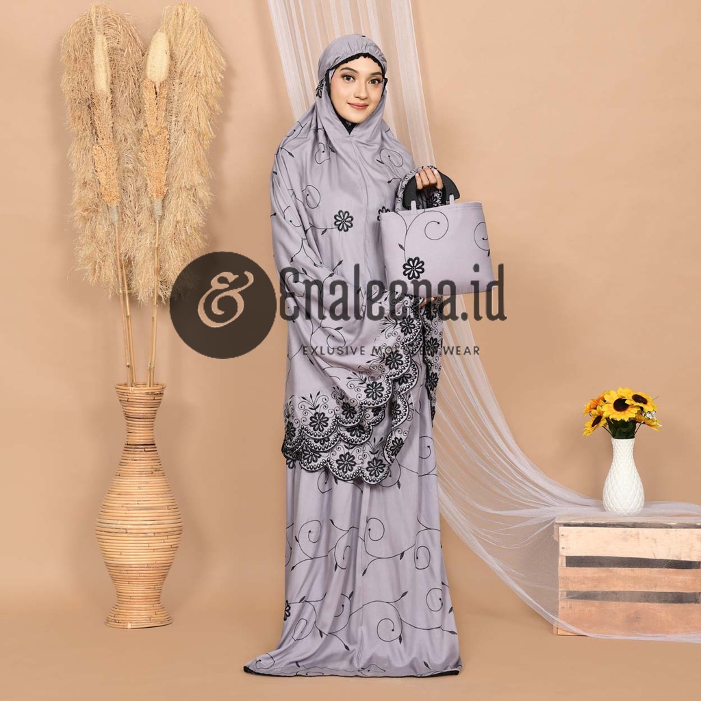 COD Mukena Dewasa Gracella Bordir Teratai Termurah Jumbo