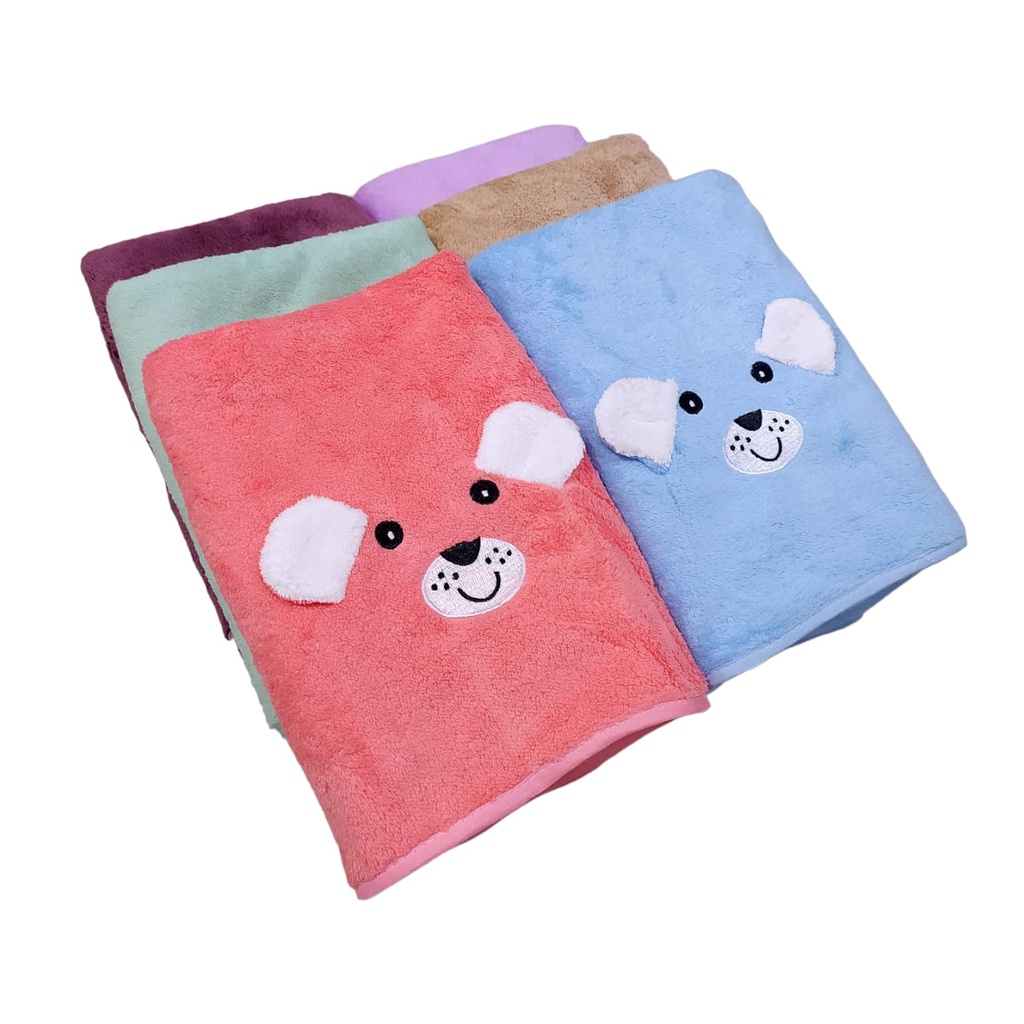 Handuk Mandi Bayi Microfiber 50x100 cm