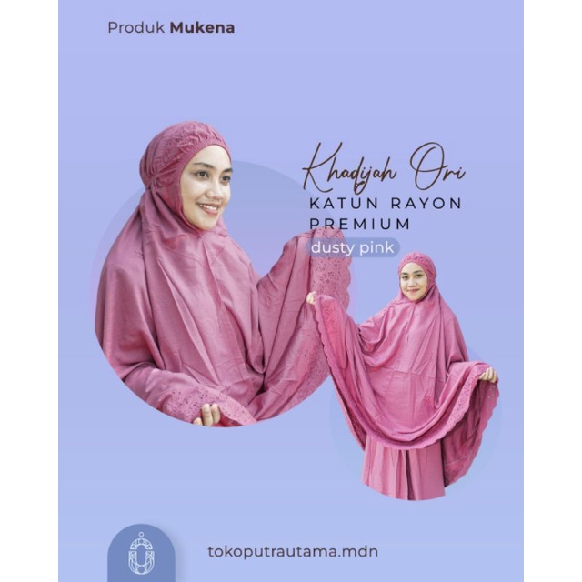 MUKENA KHADIJAH RAYON GRADE A (ORI) SIZE JUMBO | MUKENA KHADIJAH ORI | MUKENA MURAH | MUKENA CANTIK 