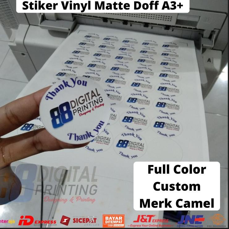 

ㅩ [✔️Print+Cut] Cetak Sticker Vinyl Matte A3+ Waterproof / Print Sticker Vinyl Doff Full Color ☾