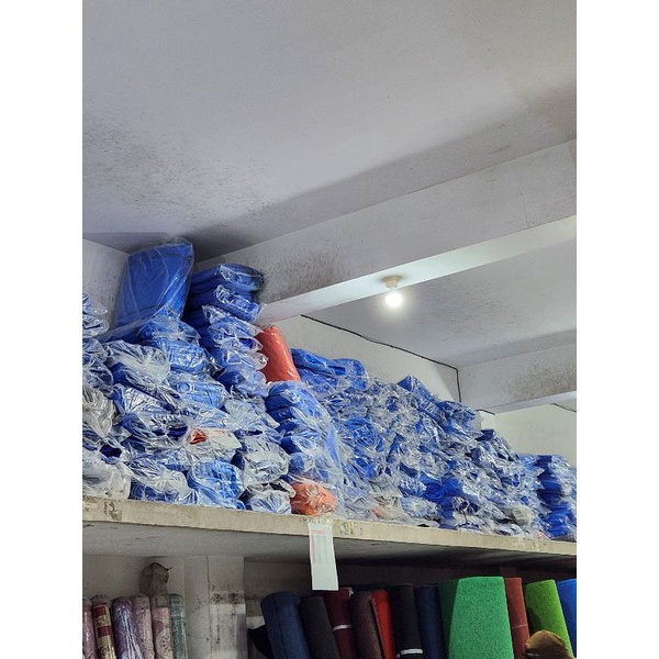 Terpal Plastik biru murah dan tebal tipe A9 ukuran 3x6 cap KAPAL LAYAR
