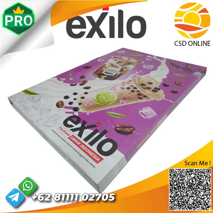 

Exilo stiker Vinyl laser a3+ White Gloss Matte Transparan