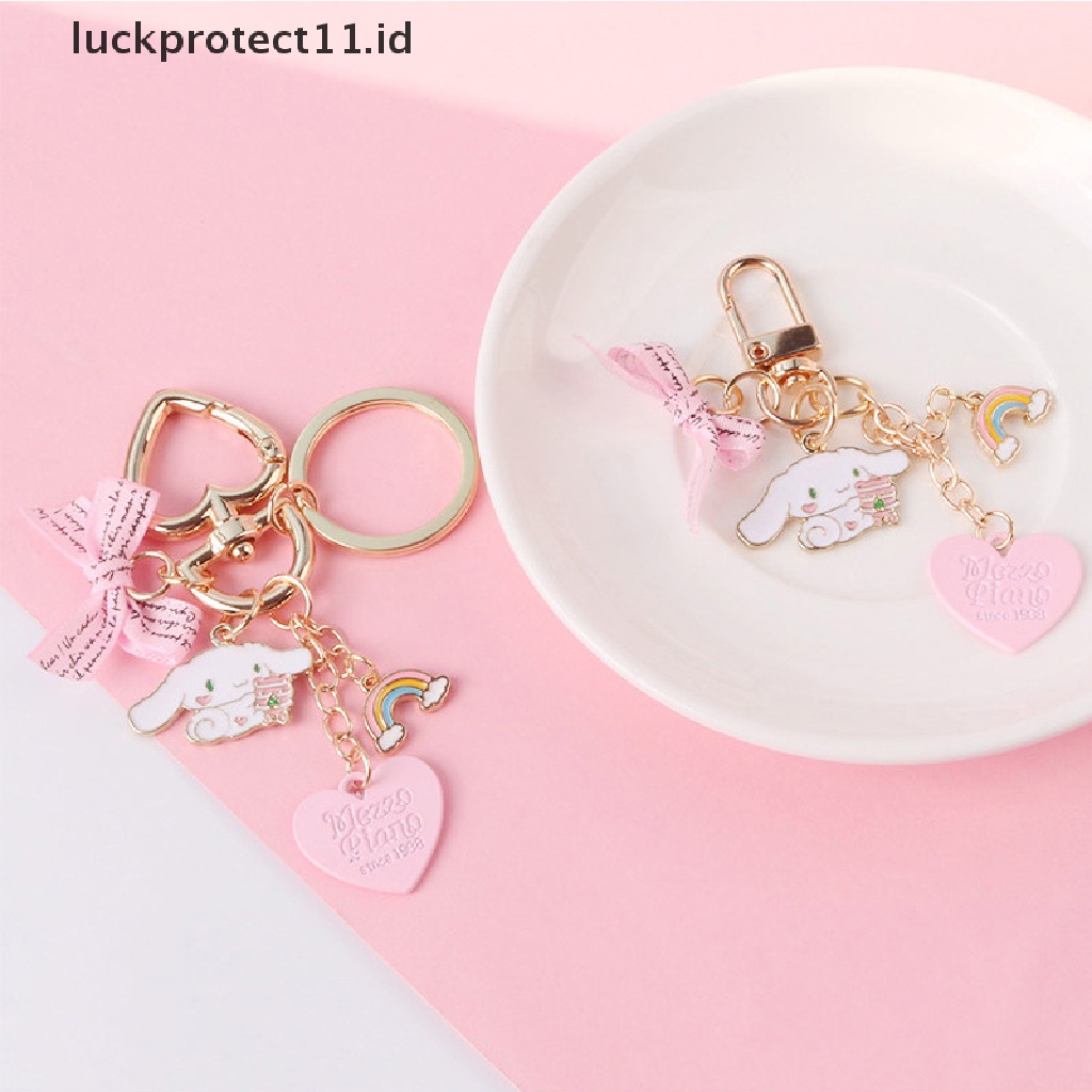 /Fashion Hot// Fashion// Gantungan Kunci Anak Perempuan Lucu Gantungan Kunci Kunci Mobil Tas Decor Pink Roset Liontin Hujan.