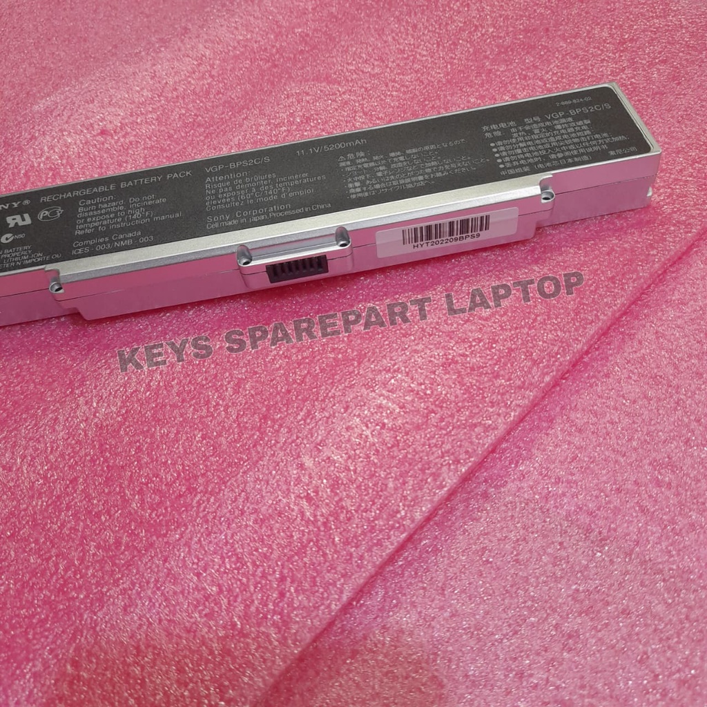 Baterai Battery Batre Sony Vaio VGP-BPL9 VGP-BPS9/S BPS9A VGP-BPS9 CR23 CR33CR3 VGN-AR VGN-NR PCG-5JBP VGN-SZ VGN-CR23G
