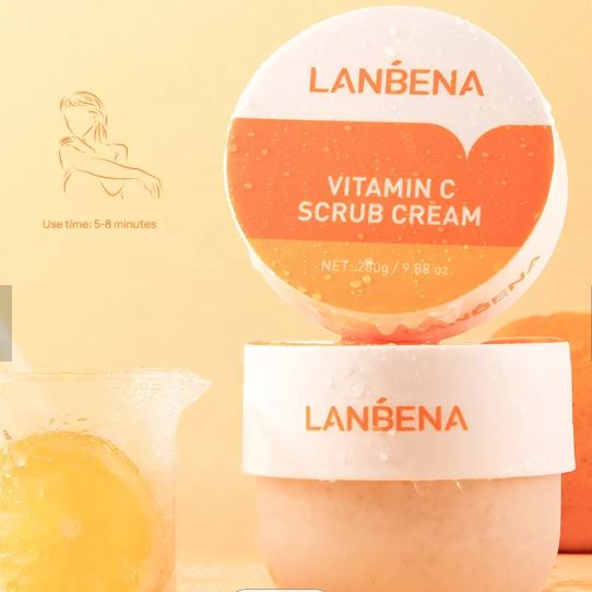 (READY &amp; ORI) LANBENA VITAMIN C SCRUB CREM Lulur Badan LB8652