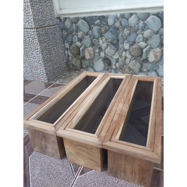 LOSTER KAYU JATI 40x10 (Propil Dalam)+Kawat Nyamuk/ VENTILASI UDARA KAYU JATI ASLI