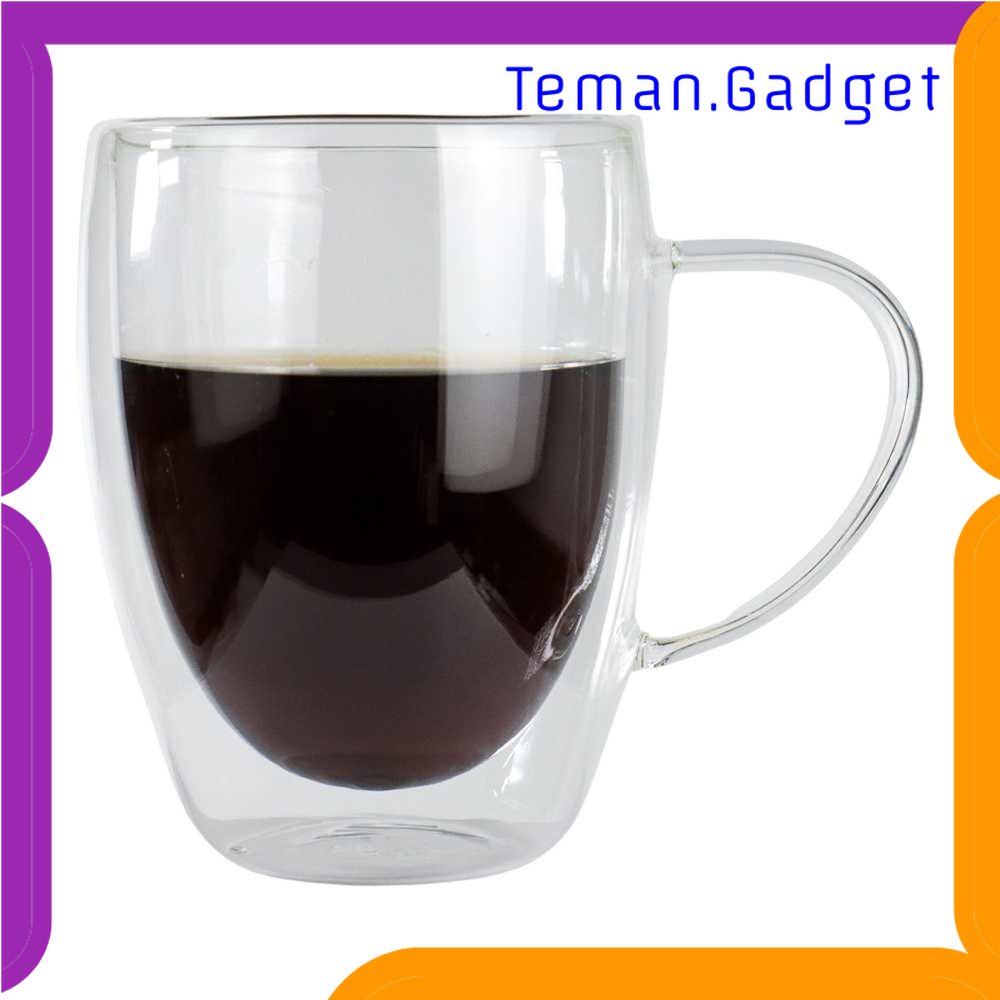 TG - DPR One Two Cups Gelas Cangkir Kopi Anti Panas Double-Wall Round 350ml