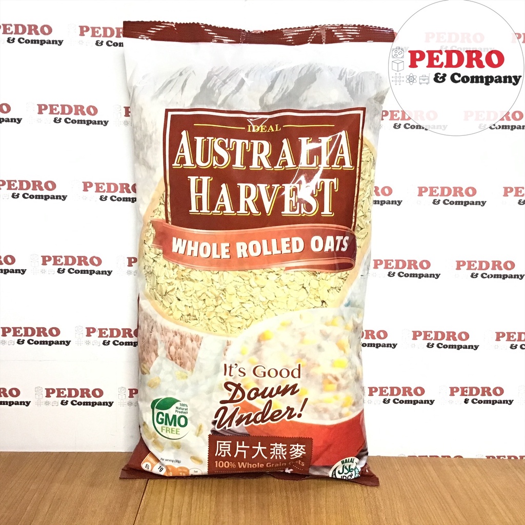 

Ideal australia harvest WHOLE ROLLED OATS 1 kg halal gandum whole grai