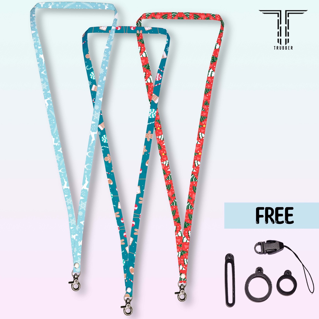 

Lanyard / lanyard aesthetic / lanyard cewek / Tali lanyard pod / tali hp / Lanyard TERMASUK 3pcs Oring dan kait HP TRB1