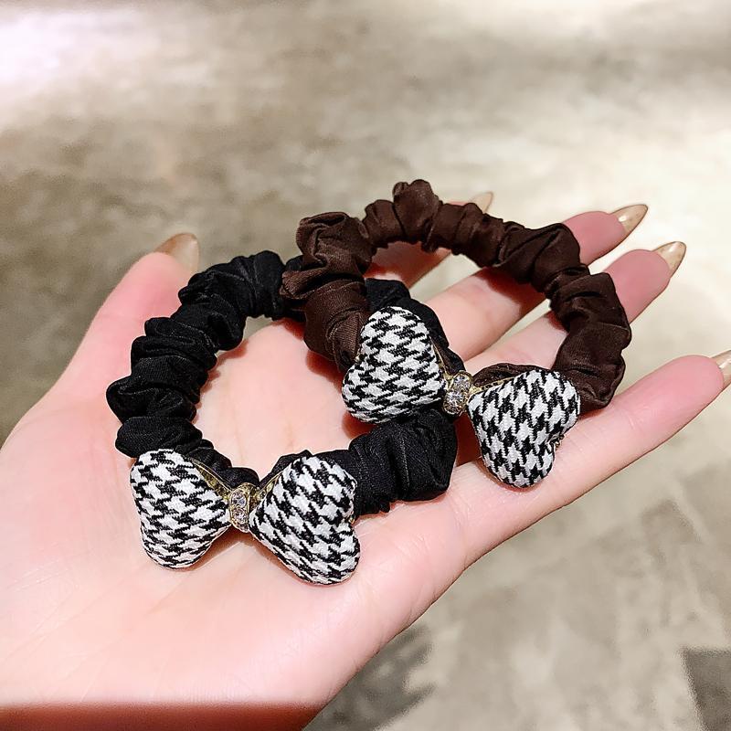 Caliloops Ikat Karet Rambut Scrunchies Dewasa Pita Tweed Korea Jobelle