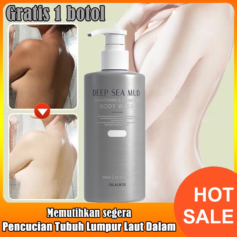 Deep Sea Volcanic Mud Whitening Shower Gel Whitening Body Wash Body Whitening Shower Gel Pemutih Tub