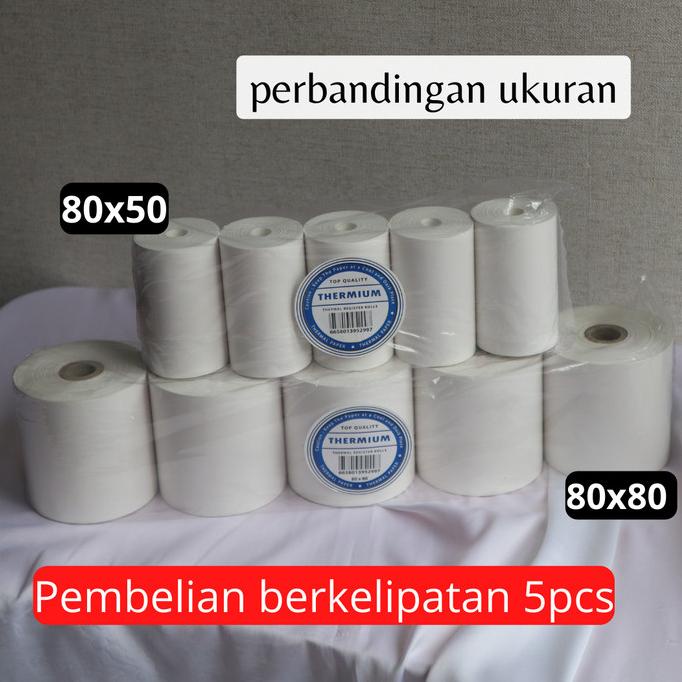 

KERTAS THERMAL / KERTAS STRUK KASIR 80 X 50 MURAH