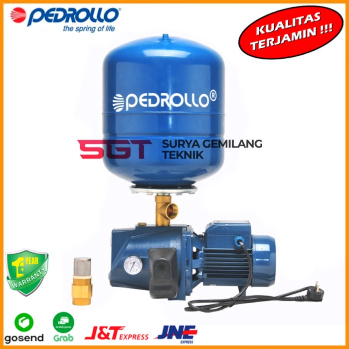 Pompa Jet Pump Sumur Dangkal Pedrollo Jswm 1Cx Pompa Pendorong