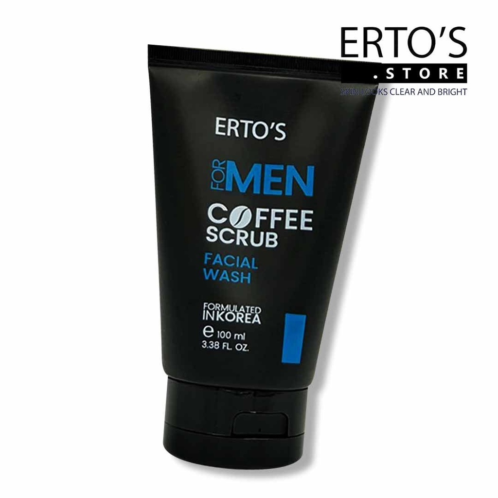 [ORI] Sabun Cuci Muka Pria Men Coffee Scrub Facial Wash Mencerahkan Wajah Pria